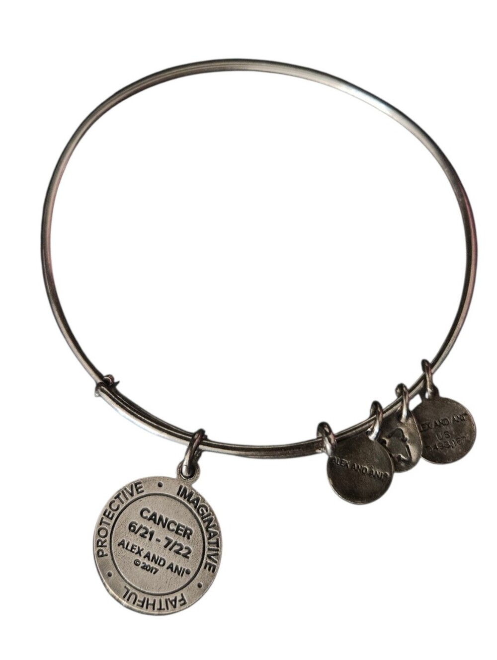 Alex & Ani Astrology Cancer Charm Bangle Bracelet - Picture 2 of 2